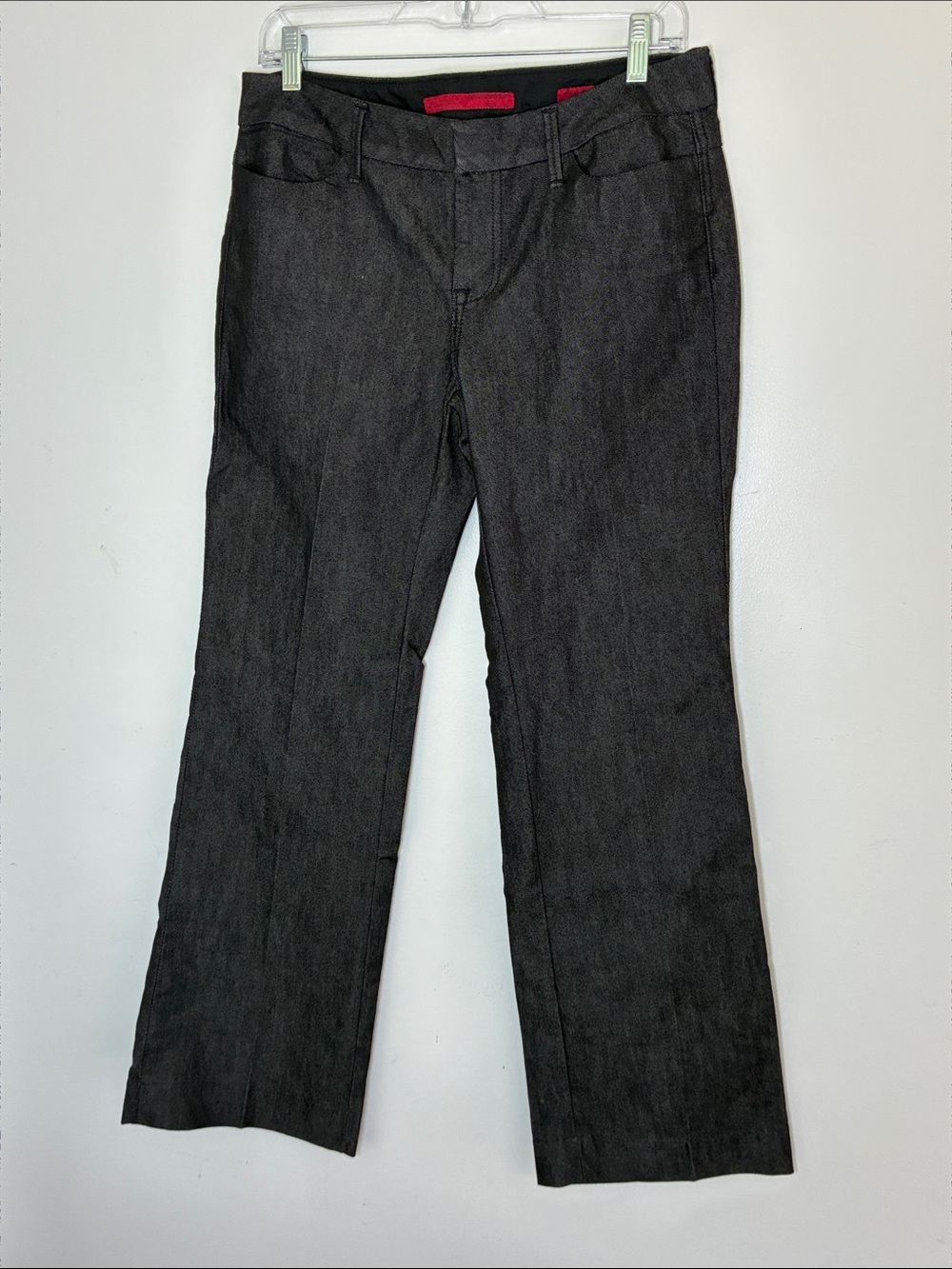 Banana Republic Limited Edition Petite Trouser Jeans Size 8P Black Sheen Bootcut